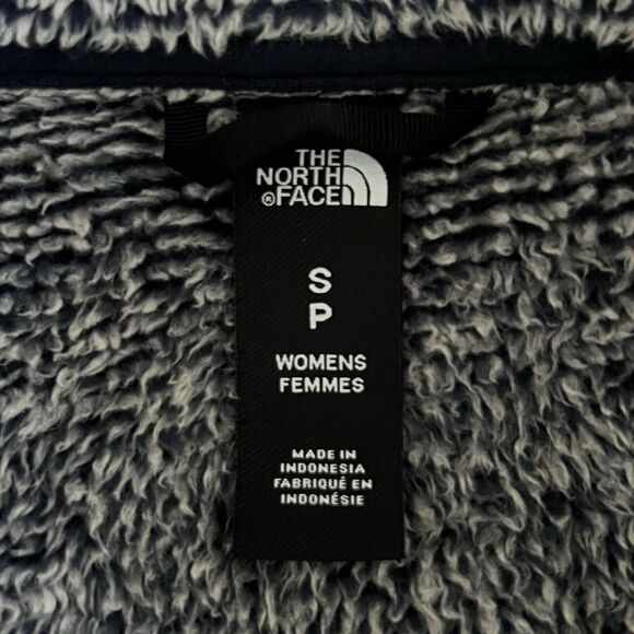 The North Face Osito 2 Urban Navy Blue Haze Stripe Full Zip Womens Fleece Jacket - Picture 4 of 5